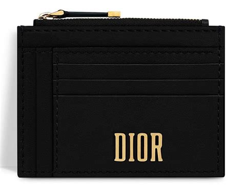 dior card hokder|zipped card holder.